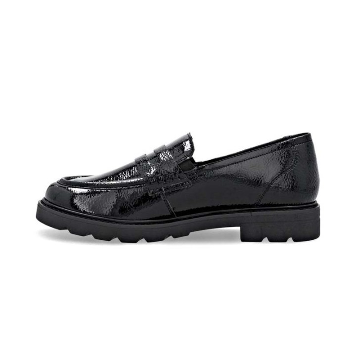 mocassin femme noir confortable Remonte D2Q00