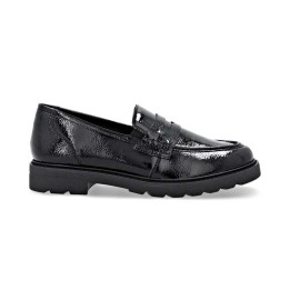 mocassin femme noir confortable Remonte D2Q00