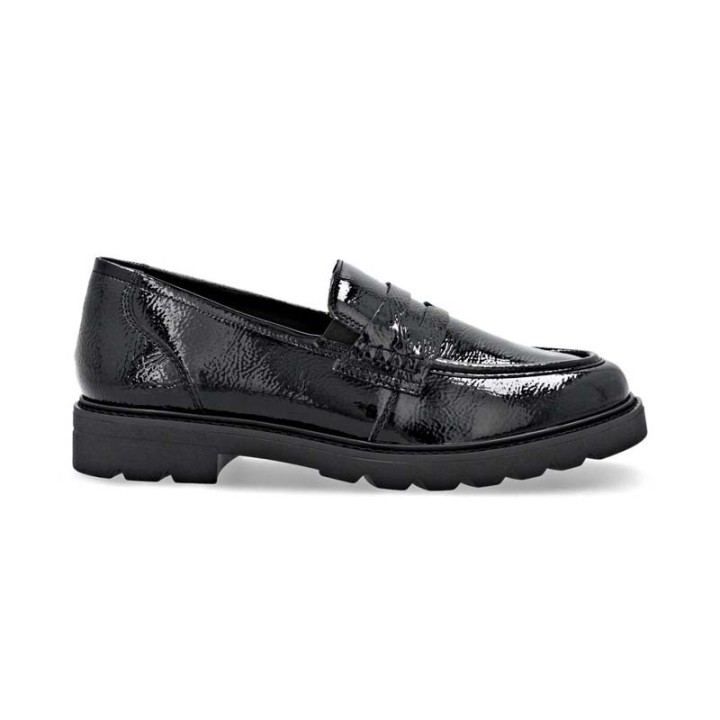 mocassin femme noir confortable Remonte D2Q00