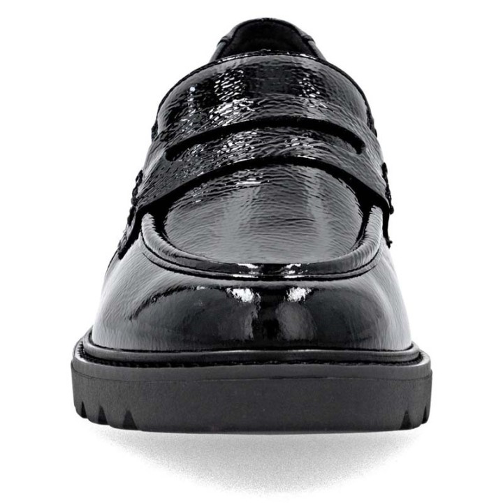 mocassin femme noir confortable Remonte D2Q00