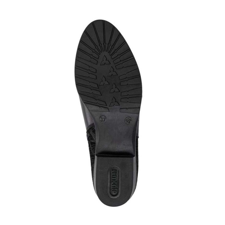 bottines noires femme Remonte confortables D6894
