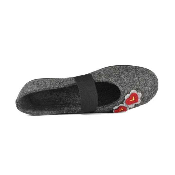 chaussons ballerine en feutre femme confortable Rohde 2228