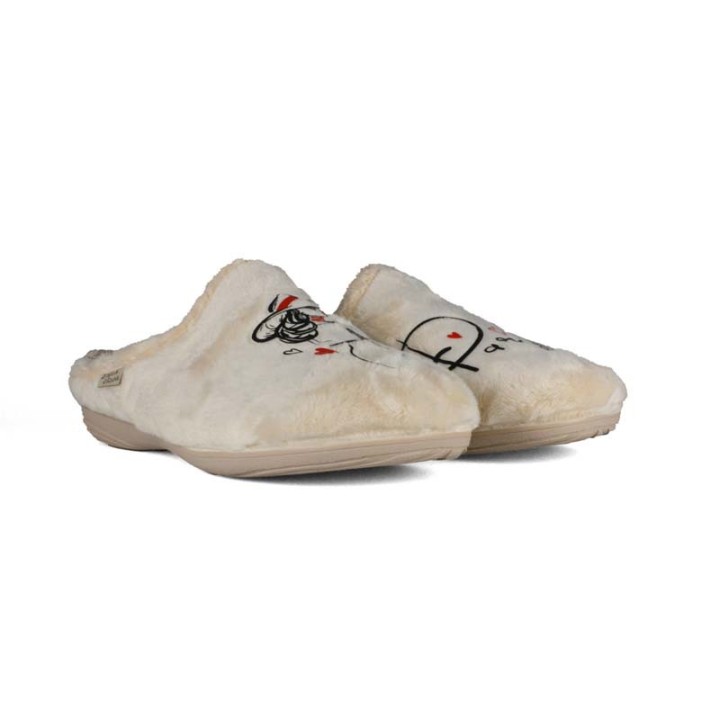 Chaussons mules femme Paris La maison de l'espadrille 6504