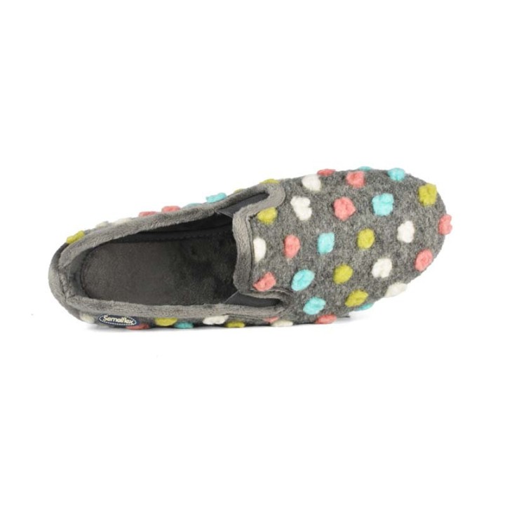 chaussons fermés confortables  femme Semelflex violaine