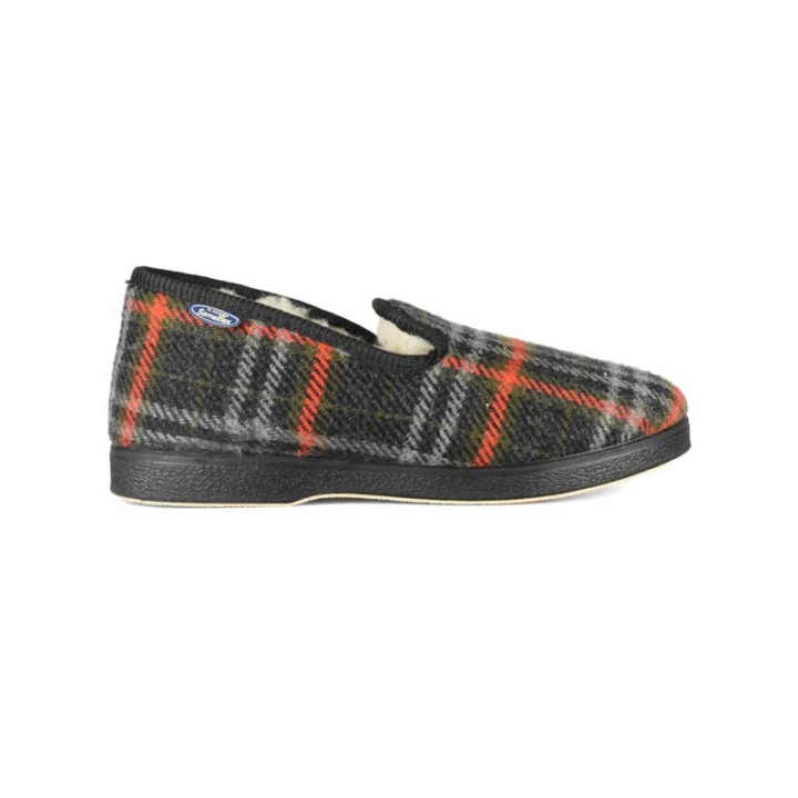 charentaises homme fourrées pure laine Semelflex Caloluc