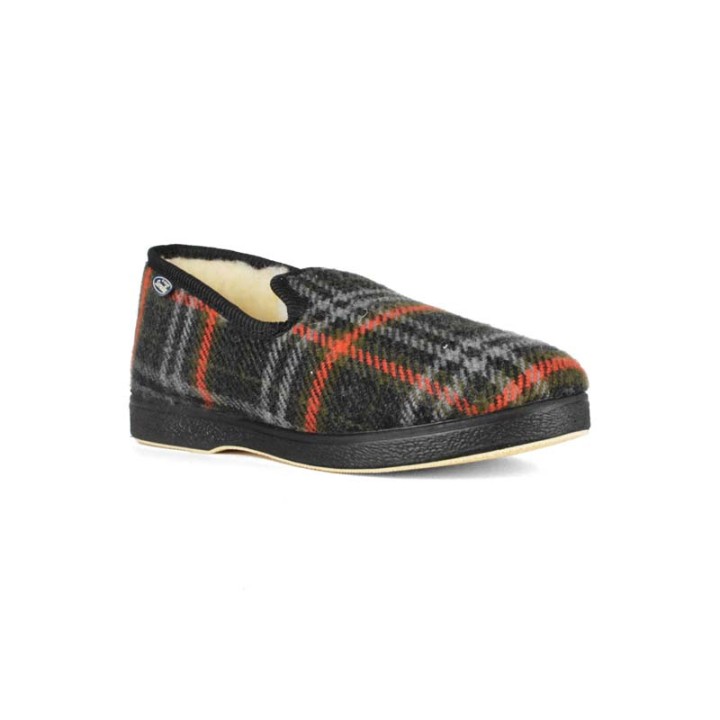 charentaises homme fourrées pure laine Semelflex Caloluc