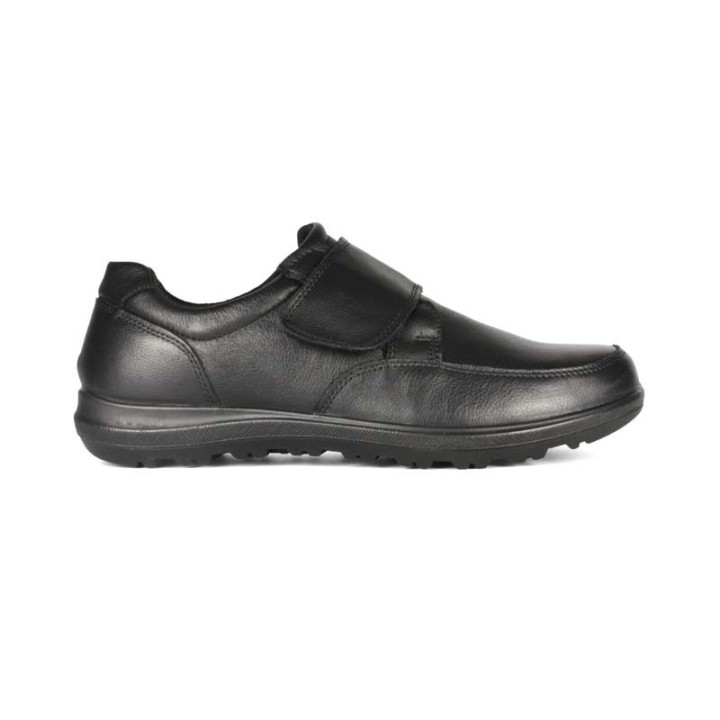 chaussure de ville homme noir velcro 42266/00