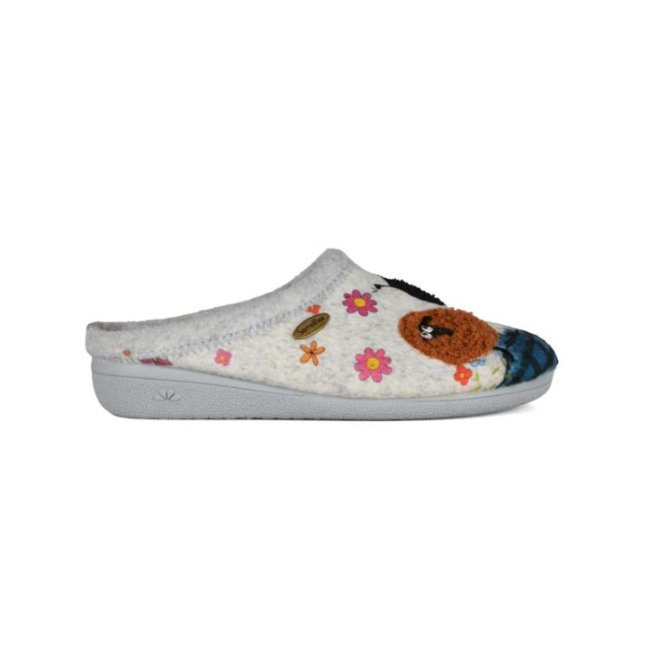 chaussons mules femme fantaisie confortables Semelflex La Toussuire
