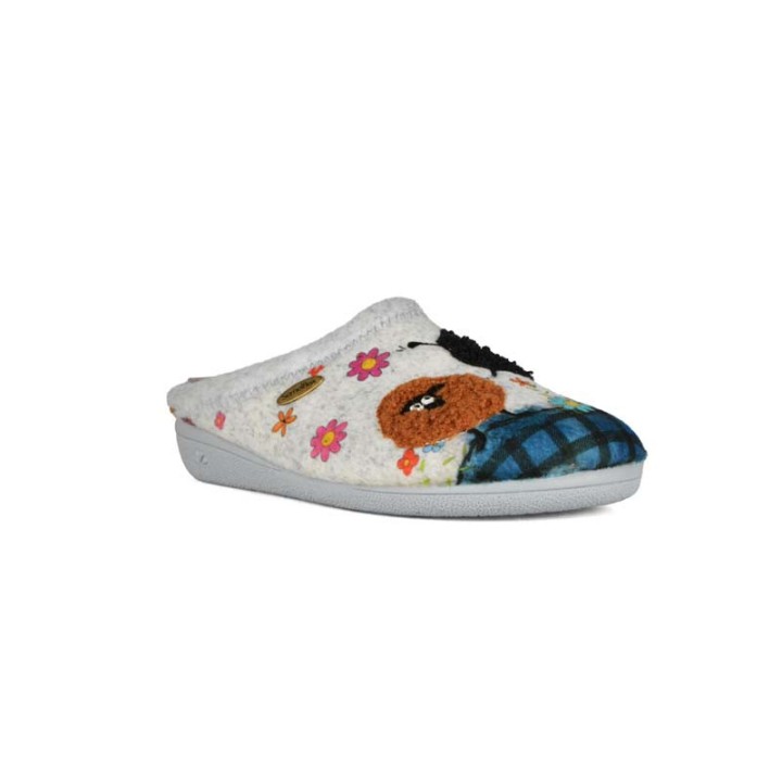 chaussons mules femme fantaisie confortables Semelflex La Toussuire