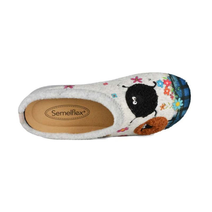 chaussons mules femme fantaisie confortables Semelflex La Toussuire