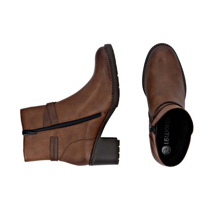 bottines femme confortables semelle amovible Remonte D2A73