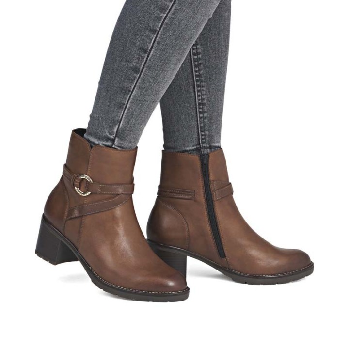 bottines femme confortables semelle amovible Remonte D2A73