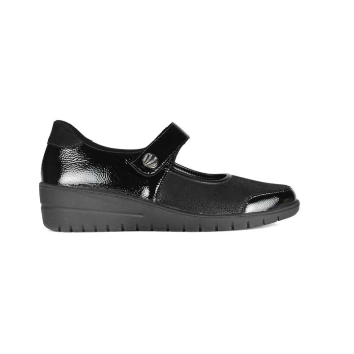 chaussures ballerines femme confortables pieds larges solidus Helia 25503