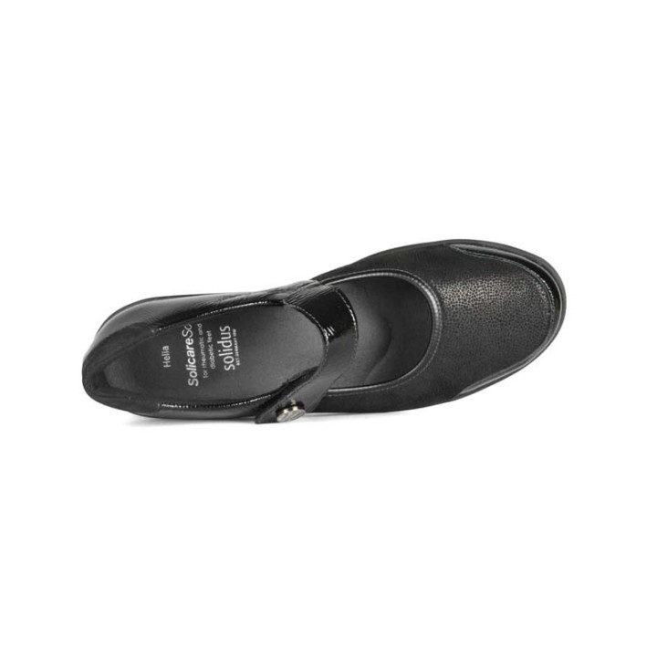 chaussures ballerines femme confortables pieds larges solidus Helia 25503