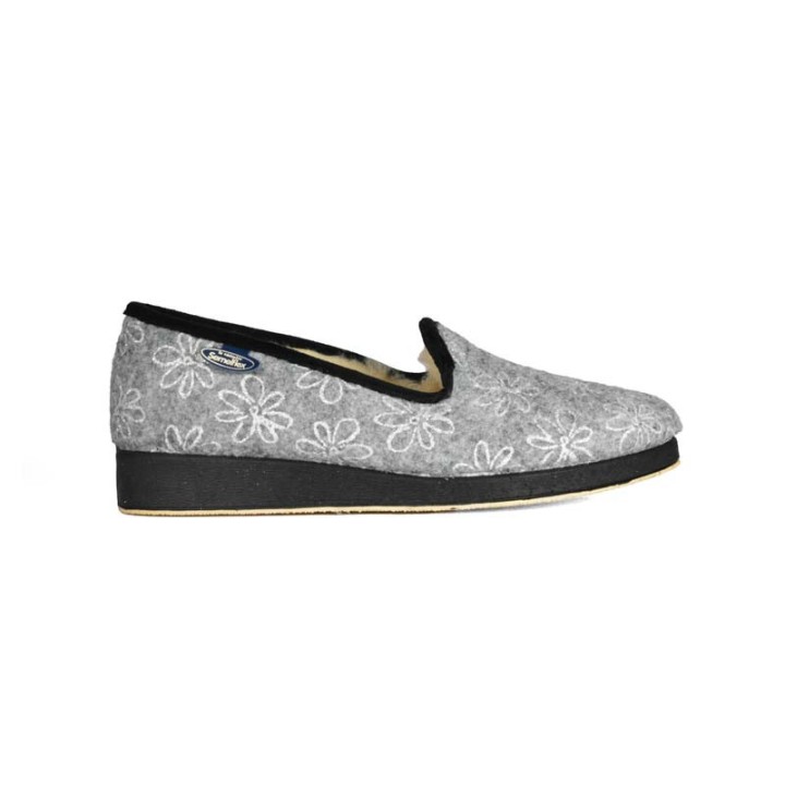charentaises fourrées laine de mouton  femme semelflex Calocécile