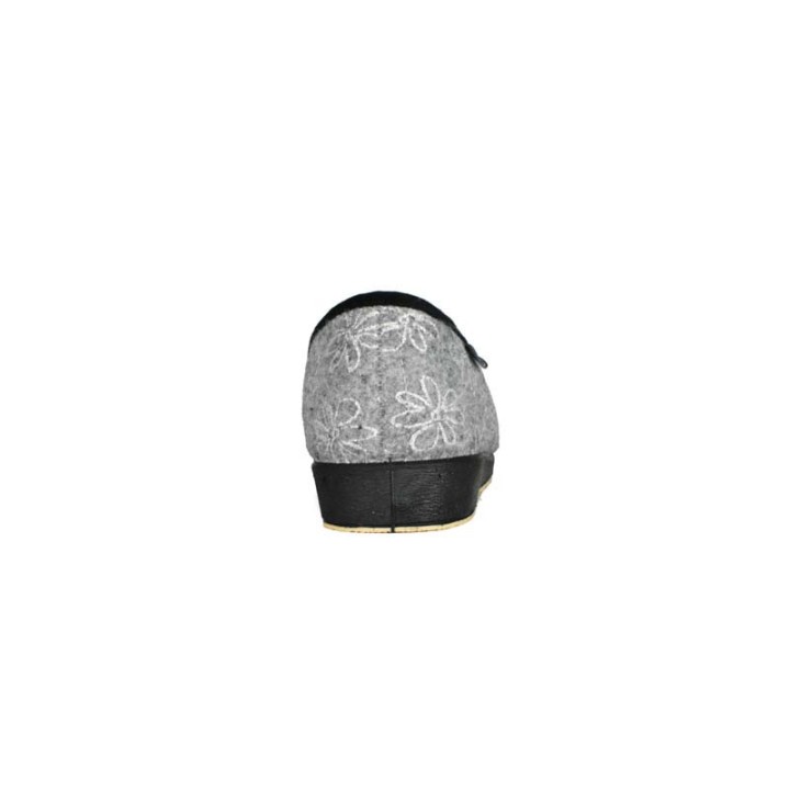 charentaises fourrées laine de mouton  femme semelflex Calocécile