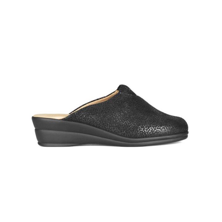chaussons mules femme confortable cuir Semelflex Parme