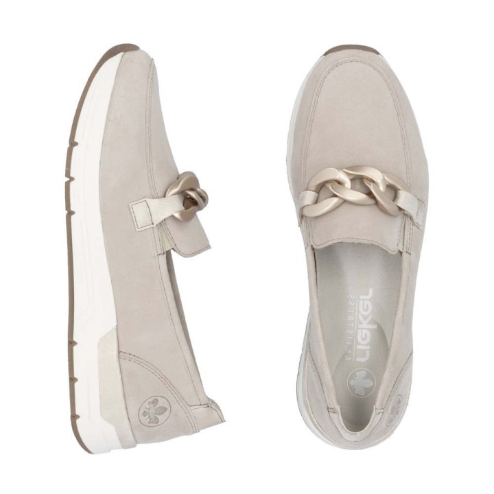 mocassin femme confortable Rieker Nabukino 58944
