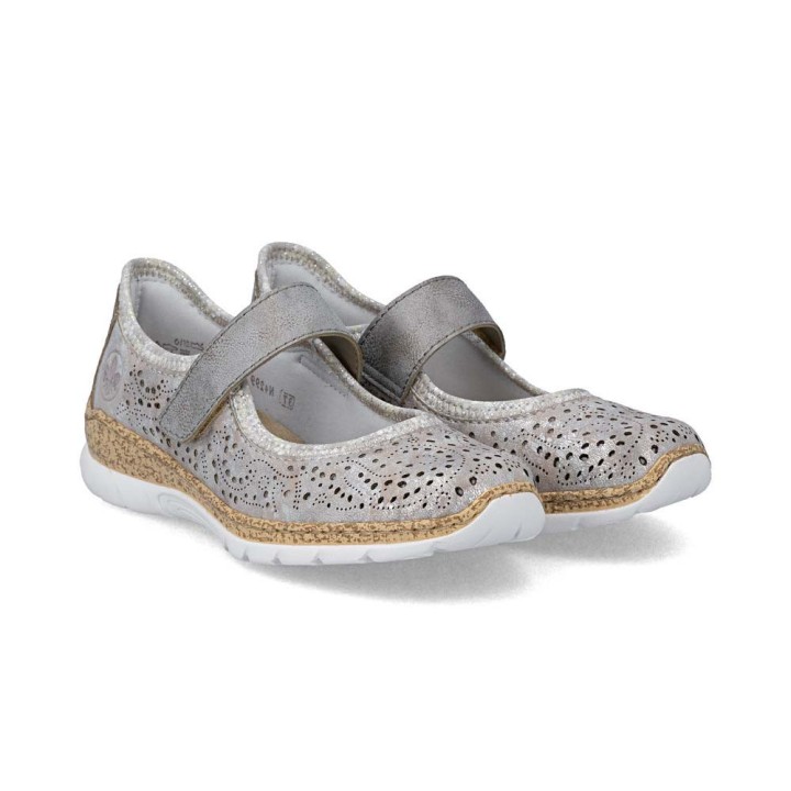 ballerines femme pieds sensibles Rieker  Moon N4299