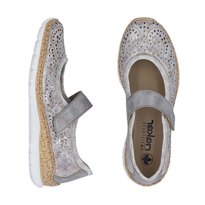 ballerines femme pieds sensibles Rieker  Moon N4299