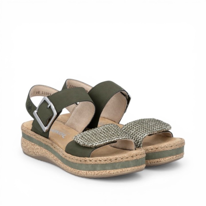 Sandales Femme talon compensée Rieker V0951