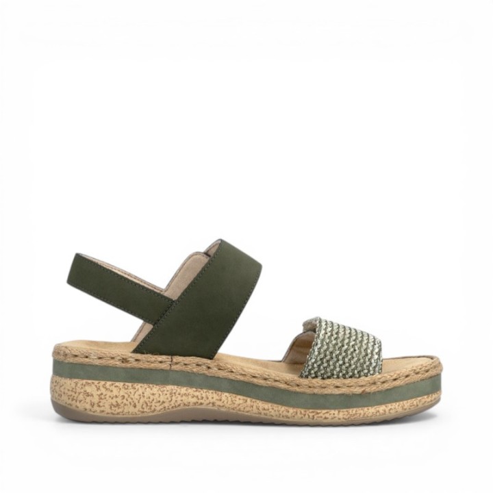Sandales Femme talon compensée Rieker V0951