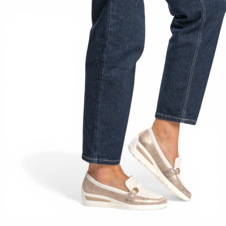 mocassin compensé  femme confortable ARA 50630