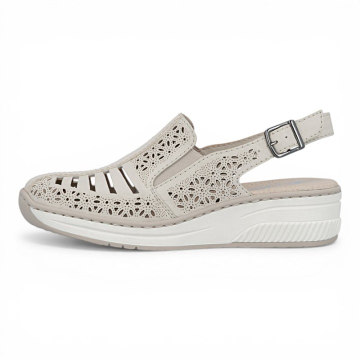 Sandales bout fermé femme confortables Rieker 48763