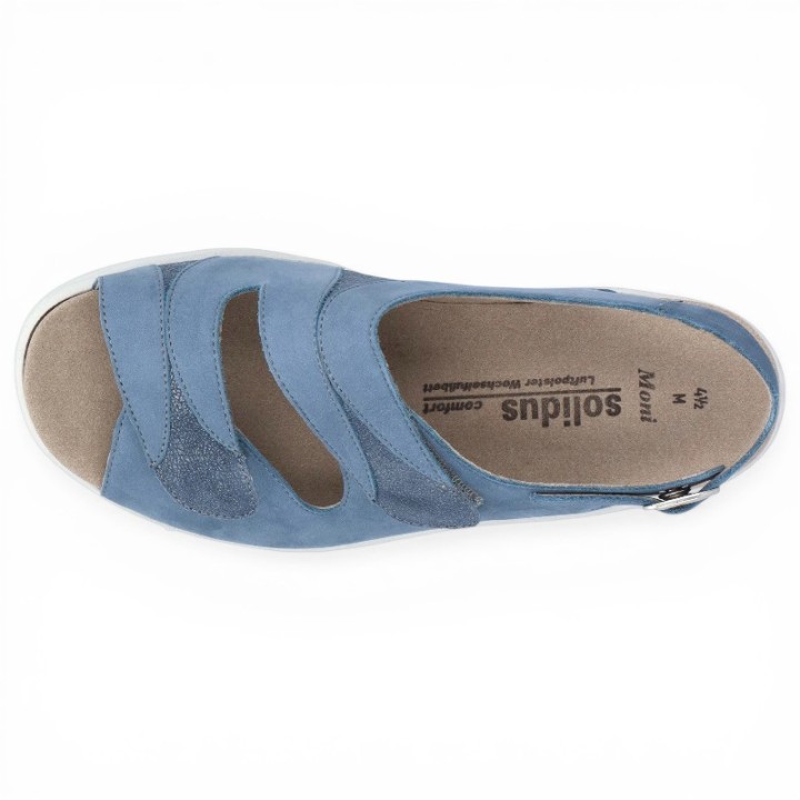 sandales femme pieds très larges et sensibles SOLIDUS Moni 74019