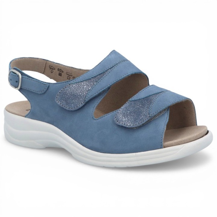 sandales femme pieds très larges et sensibles SOLIDUS Moni 74019