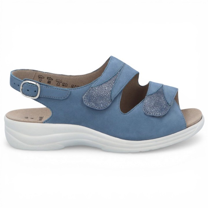 sandales femme pieds très larges et sensibles SOLIDUS Moni 74019