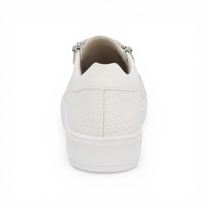 Basket blanche femme pieds très larges et sensibles Solidus Kendal 30135