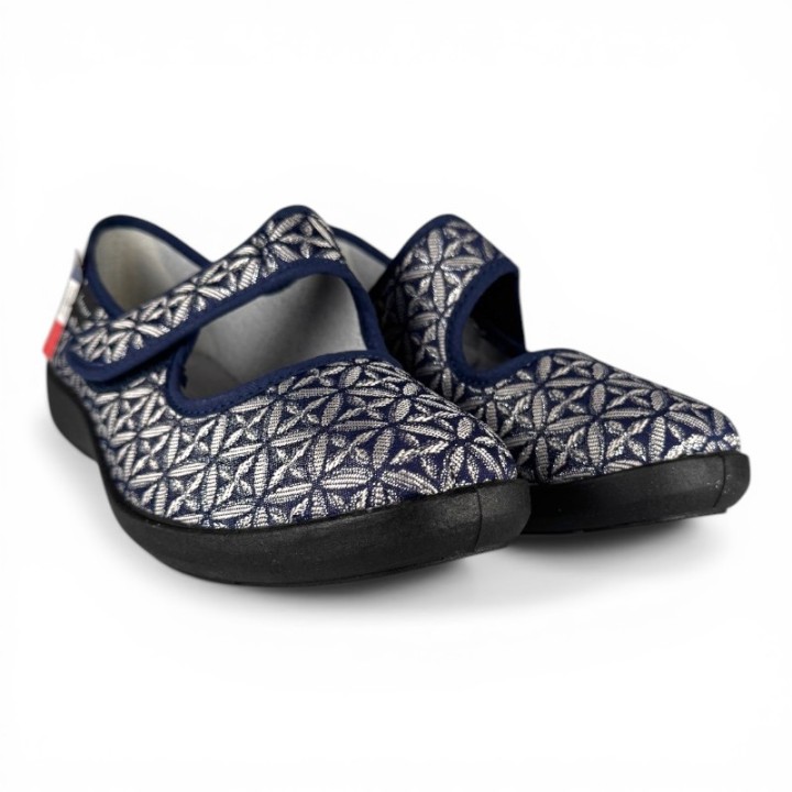 ballerines femme velcro confortables FARGEOT Trudy