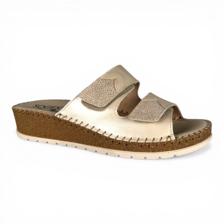 Mule talon compensée femme confortable Scarlett