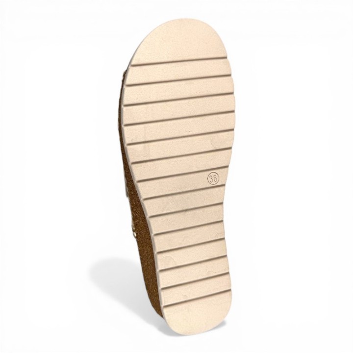 Mule talon compensée femme confortable Scarlett