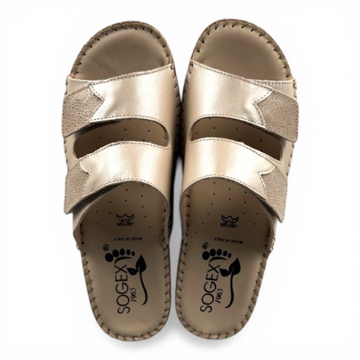 Mule talon compensée femme confortable Scarlett