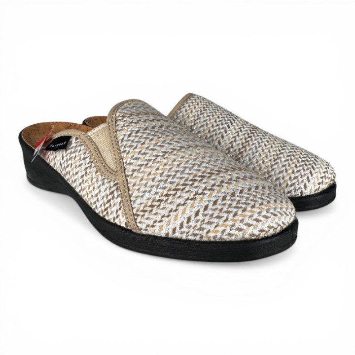 chaussons mules femme Fargeot Yopo