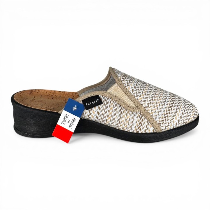 chaussons mules femme Fargeot Yopo