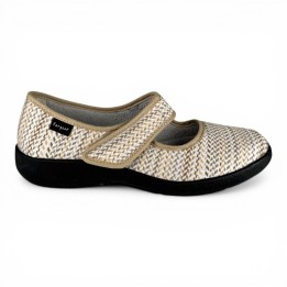 ballerines à bride velcro confortables femme Fargeot Teresa