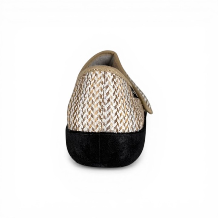 ballerines à bride velcro confortables femme Fargeot Teresa