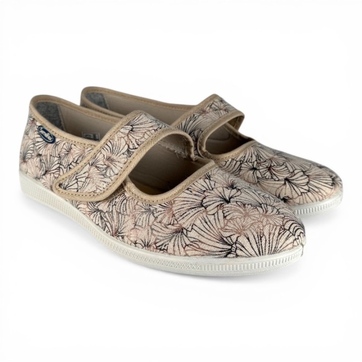 ballerines femme velcro confortables Semelflex Hera