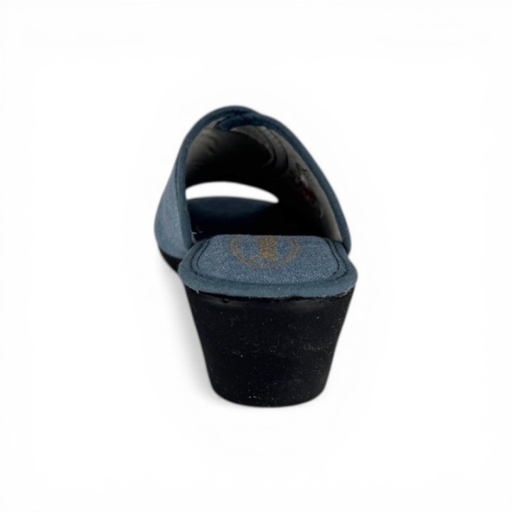 chausson mule femme ouverte a talon Sheila semelflex