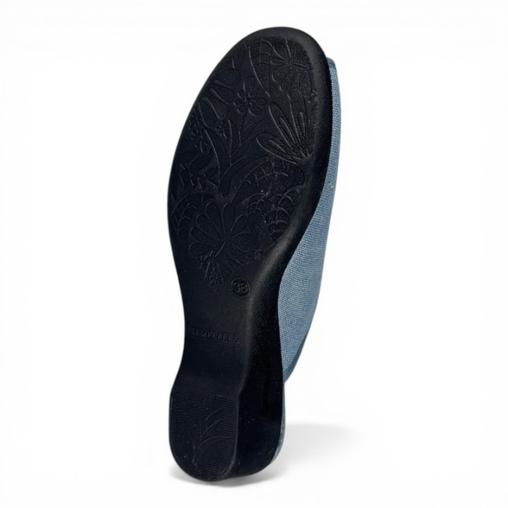 chausson mule femme ouverte a talon Sheila semelflex