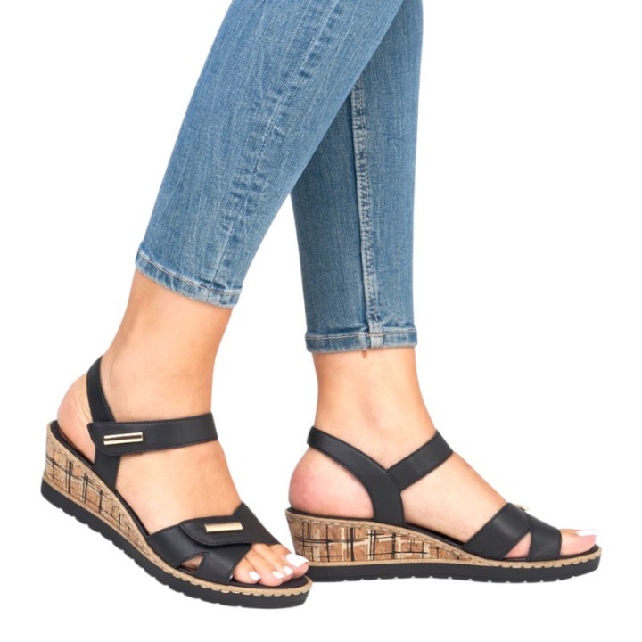 sandales talon compensé femme  confortables Remonte R6266
