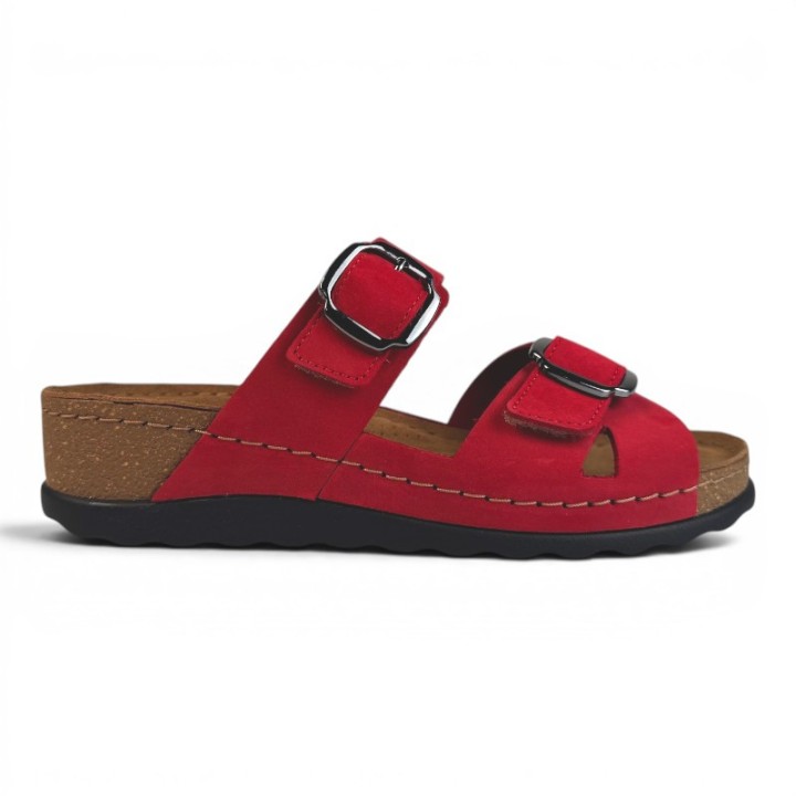 Mules talon compensé confortables Femme Rohde 5430