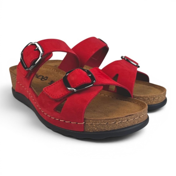 Mules talon compensé confortables Femme Rohde 5430