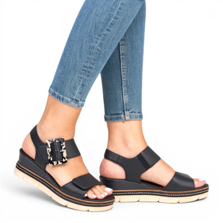 Sandales femme talon compensé confortables REMONTE D2L53