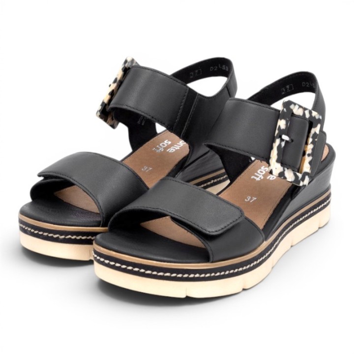 Sandales femme talon compensé confortables REMONTE D2L53