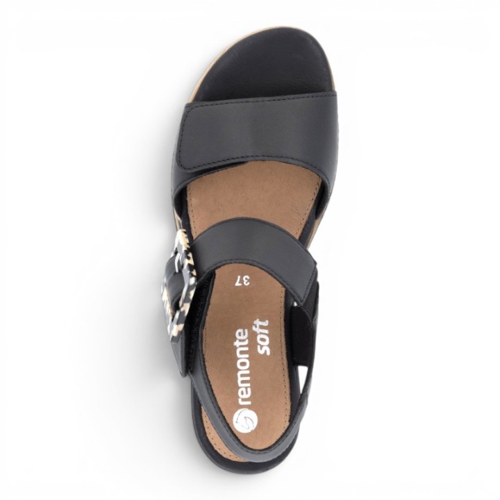 Sandales femme talon compensé confortables REMONTE D2L53