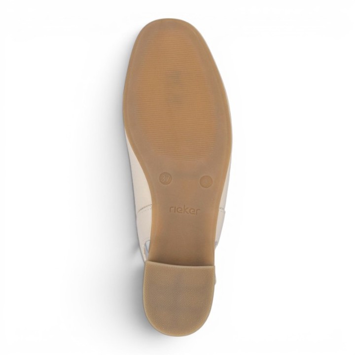 escarpin femme beige confortable Rieker 43456